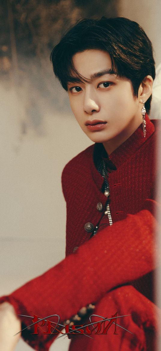 hyungwon, artist, korean, boy, k-pop, red