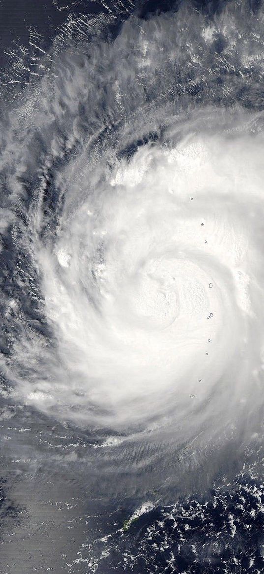 planet, earth, surface, cyclone, whirlwind, ocean, clouds