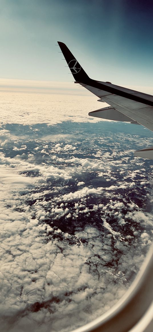 air, mood, plane, clouds