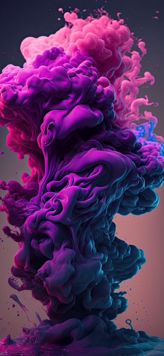 smoke, purple, ai, art