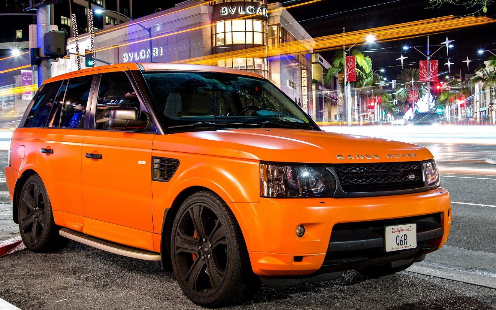 tuning, orange, land rover