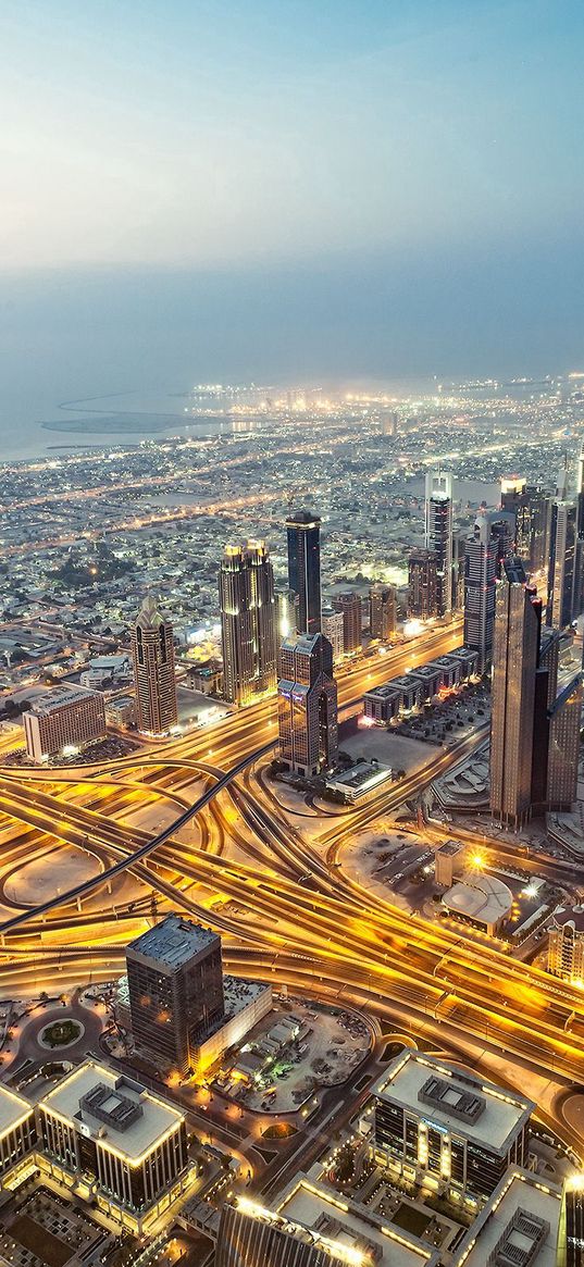 city, top view, day, light, sky