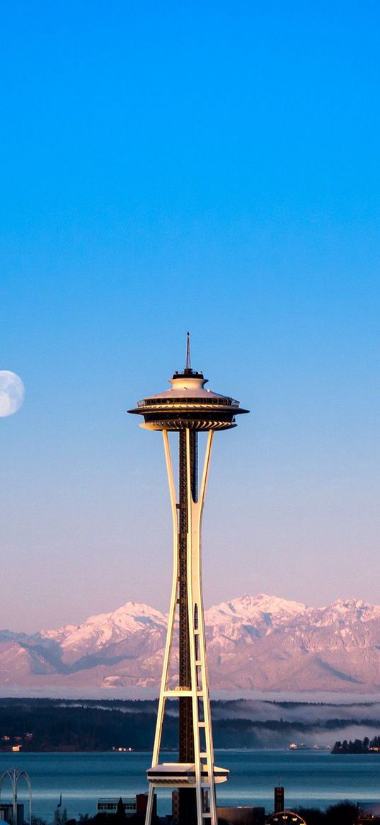 tower, building, sky, high