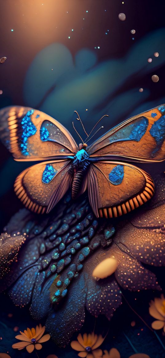 amazing, beautiful, butterfly, flowers