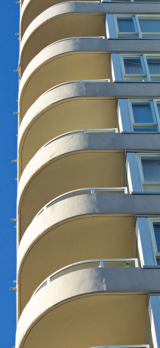 buildings, balconies, windows, facade, architecture