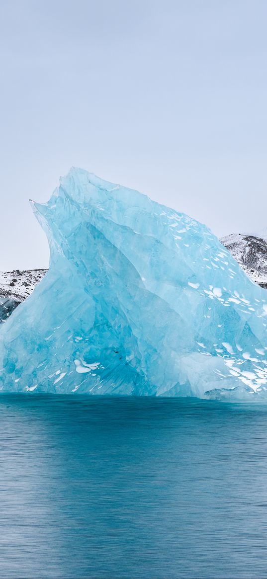 glacier, ice, sea, iceberg