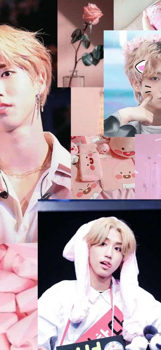 han jisung, korean, boy, stray kids, group, k-pop, collage