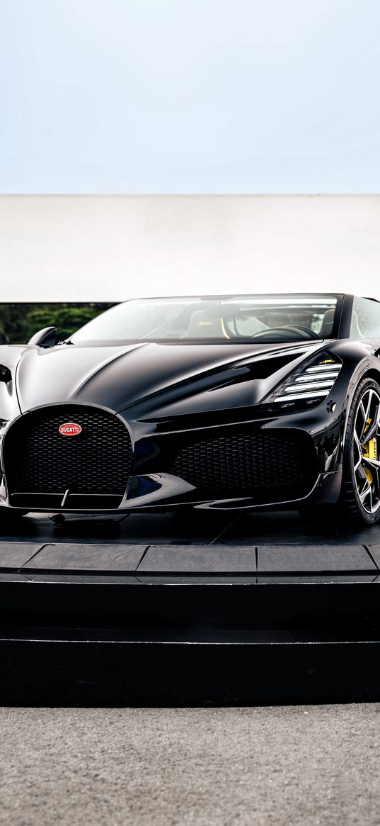 bugatti chiron, bugatti, car, black, platform