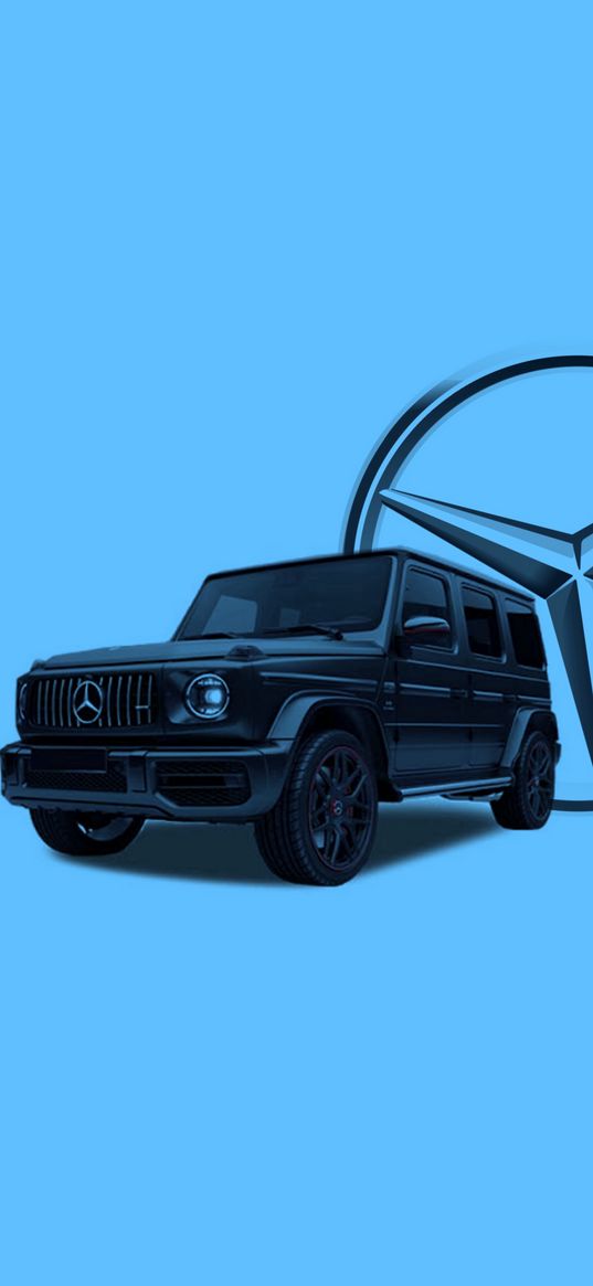 mercedes, car, simple, mercedes gelandewagen, logo