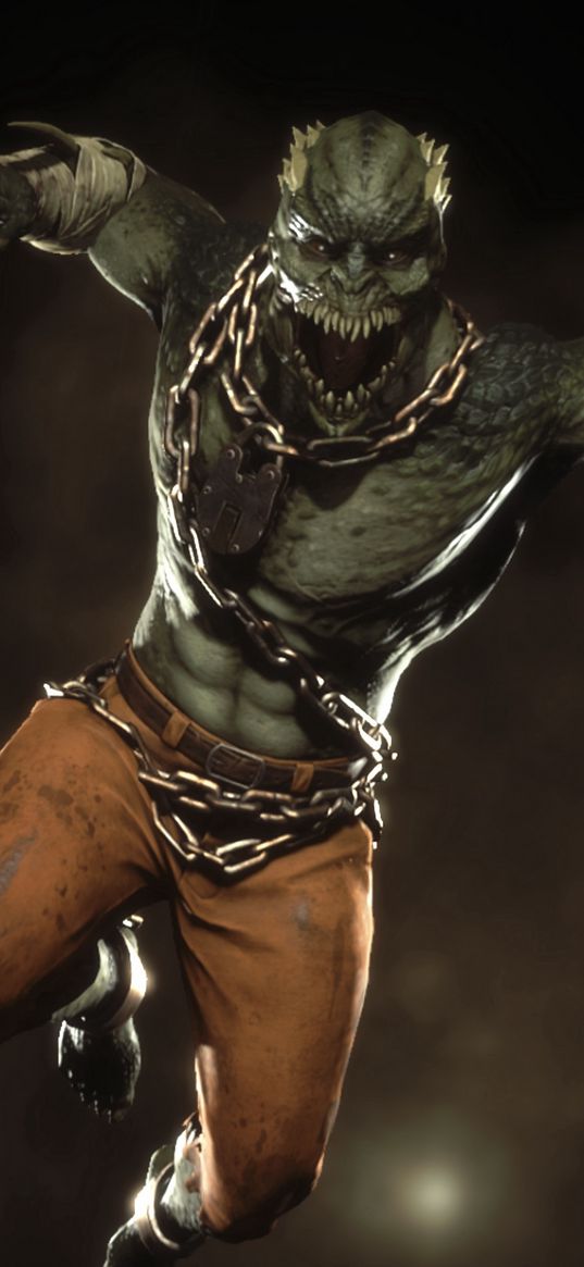 baraka, mortal kombat, game, character, lizard, spikes, monster, art