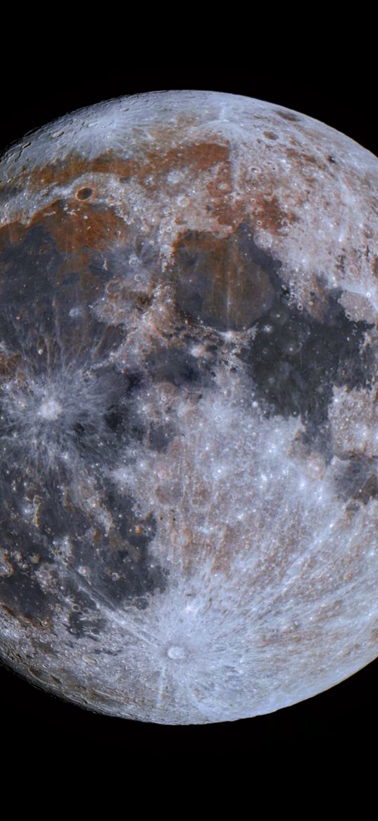 moon, craters, planet, full moon, black background