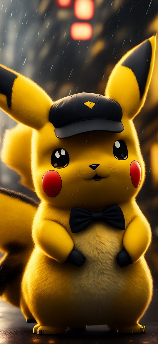 cute, pikachu, anime, japan, neon, wallpaper, tokyo, new, cartoon, 3d