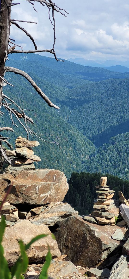 stones, mountains, day, altai