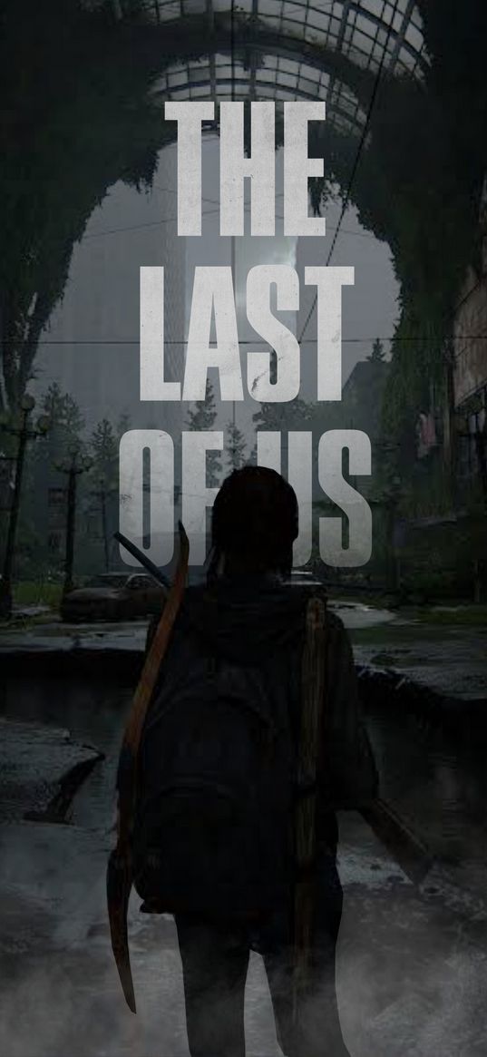 ellie, the last of us, game, girl, weapons, street, post-apocalypse, poster, art