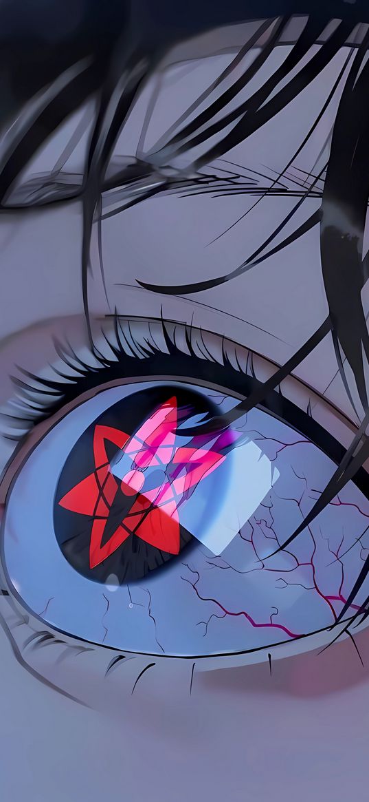 eye, sharingan, reflection, light, sign, red