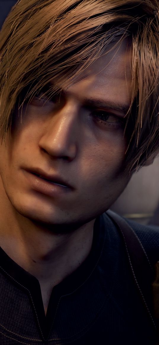 leon, resident evil 4, game, character, portrait