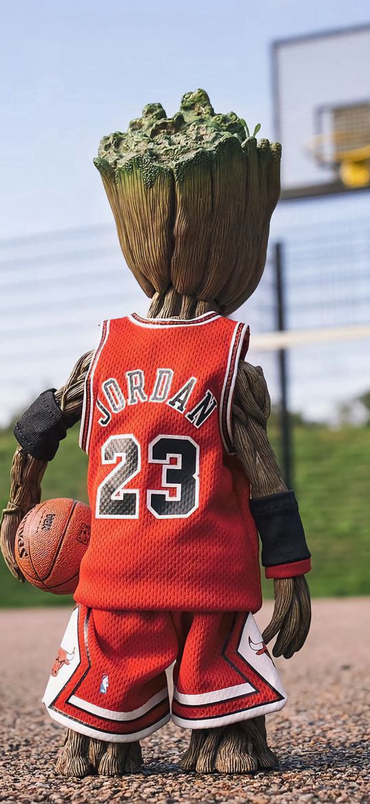 groot, guardians of the galaxy, character, jordan, inscription, basketball