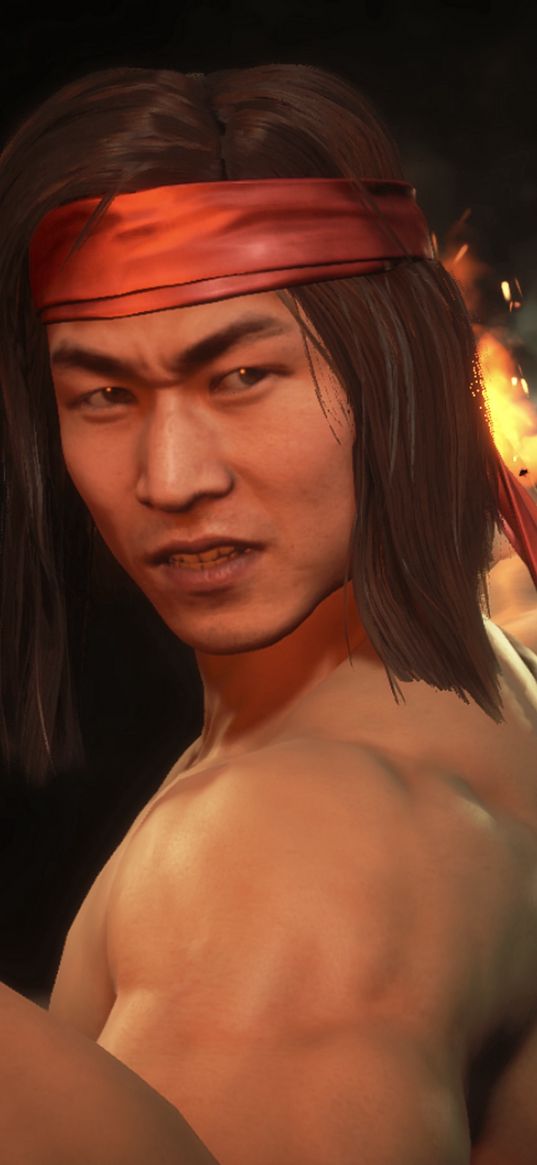 liu kang, fire, champion, mortal kombat