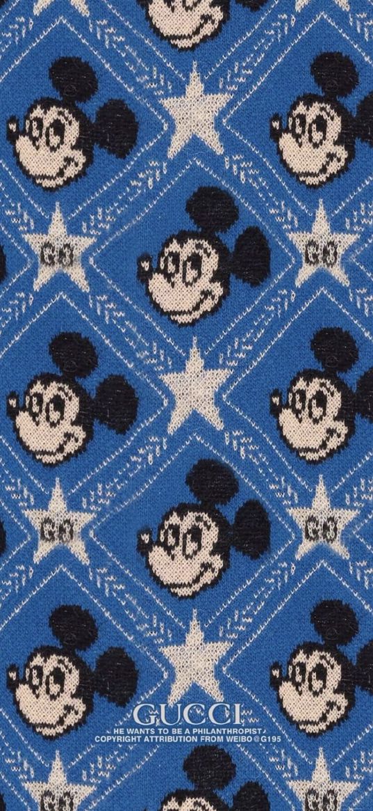 gucci, mickey mouse, logo, sweater, blue, lettering