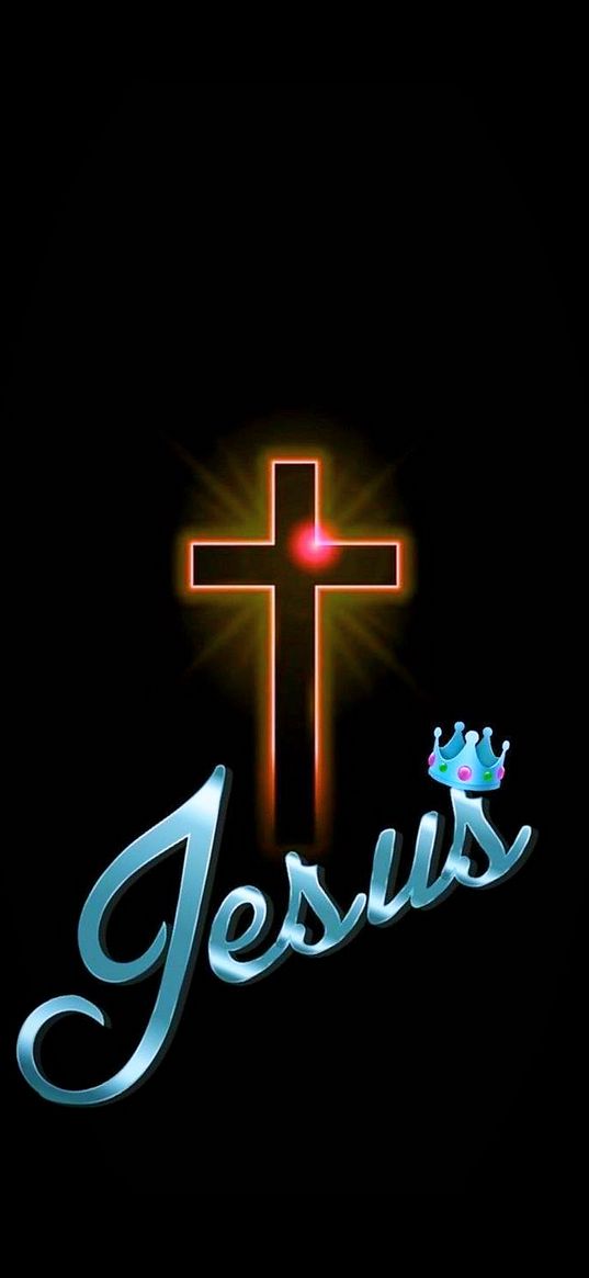 jesus, crown, cross, christianity, faith, religion