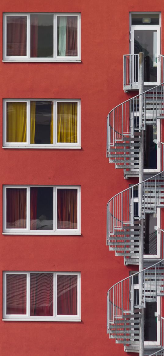 windows, doors, stairs, buildings