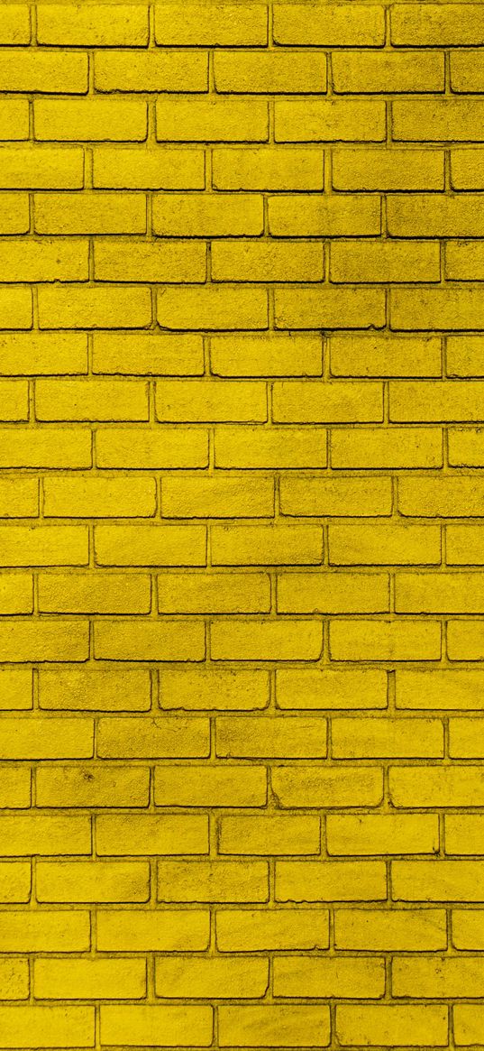 wall, brick, yellow wall, brick wall