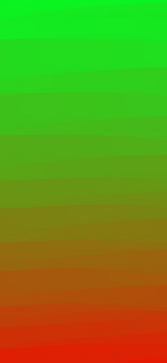 green, light green, orange, red, gradient