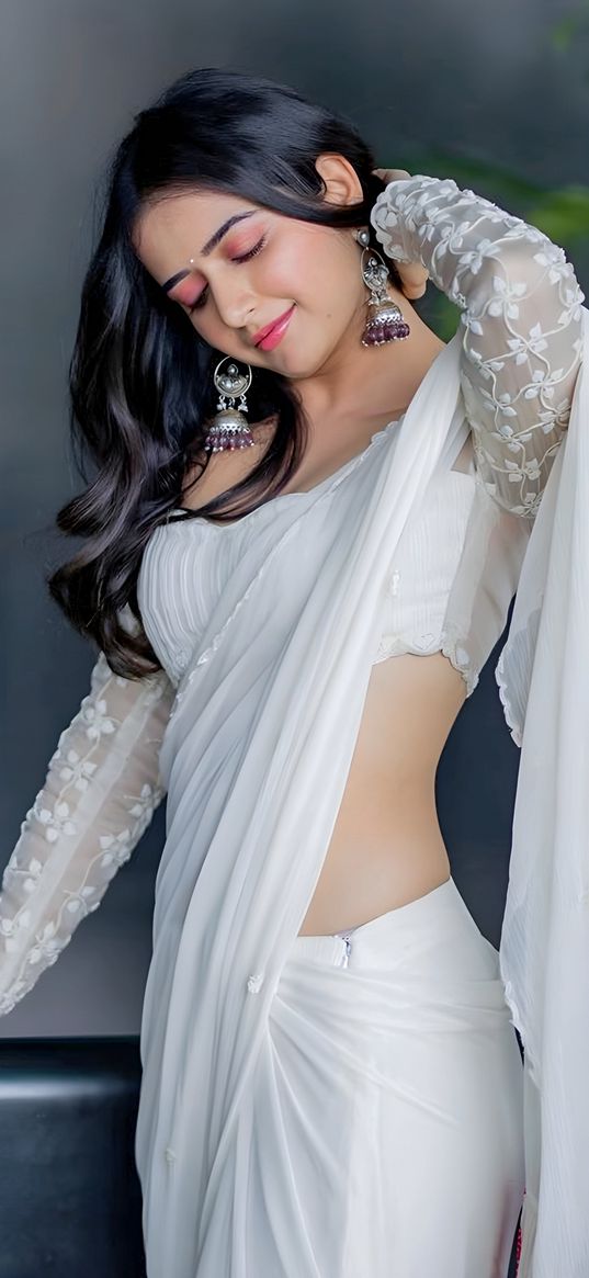 anshika, girl, model, jewelry, white