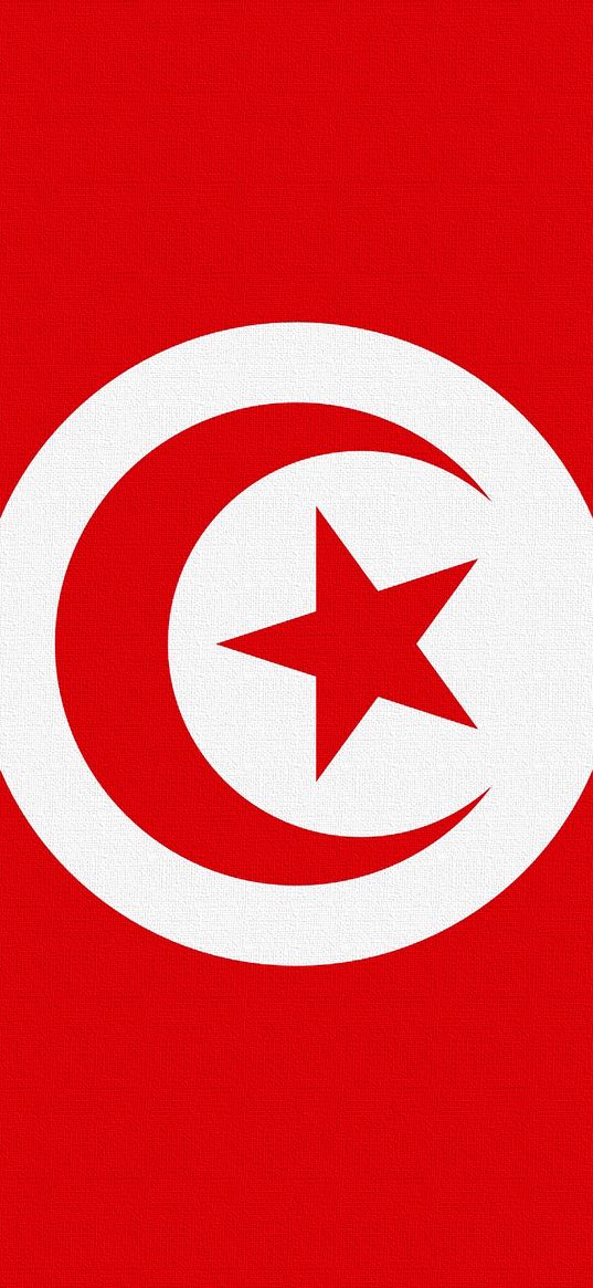 tunisia, flag, star, symbols