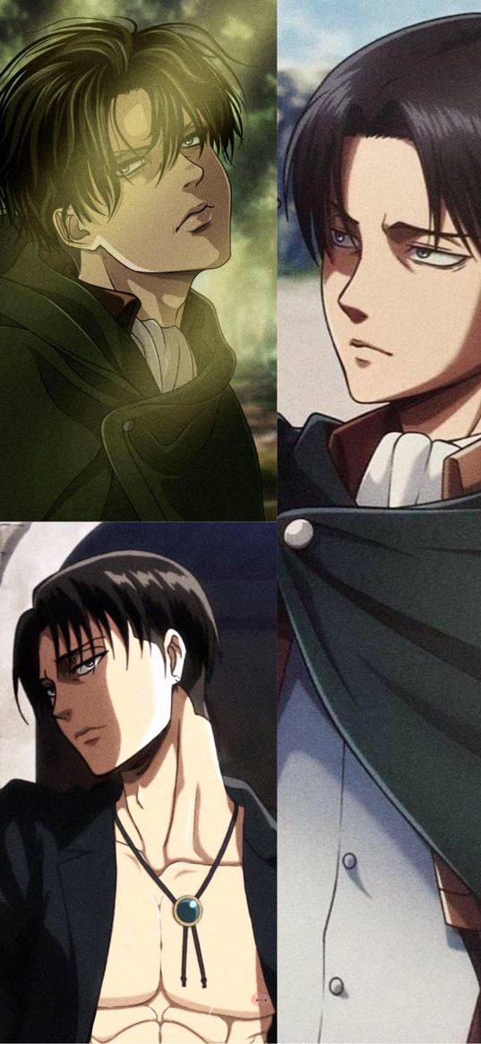 attack on titan, levi, anime, cartoon, boy