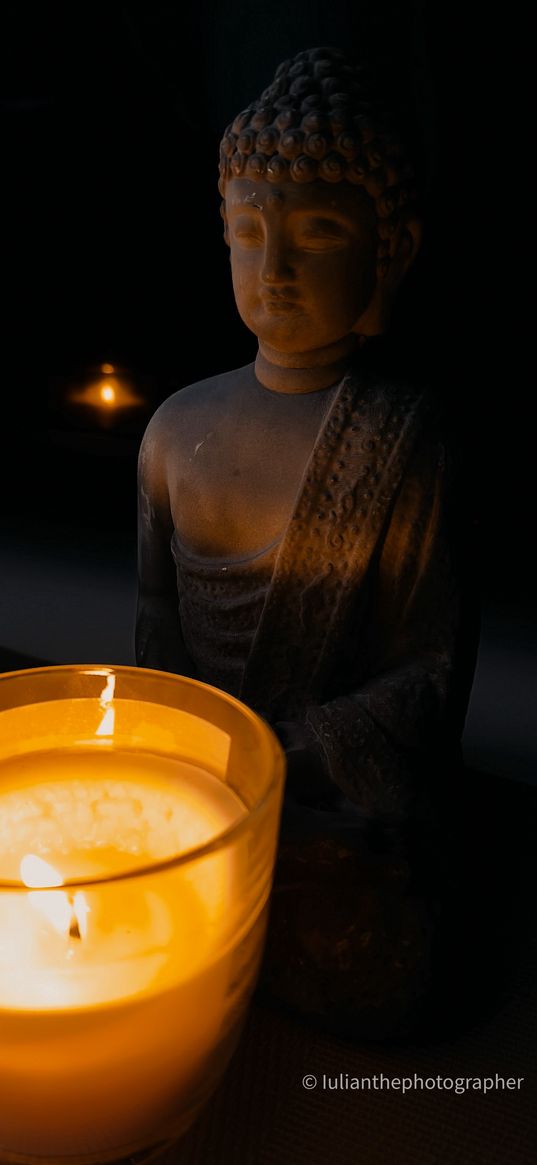 budha, light, peace, candle