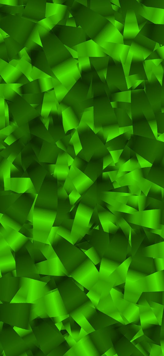 prism, green, mono, abstraction