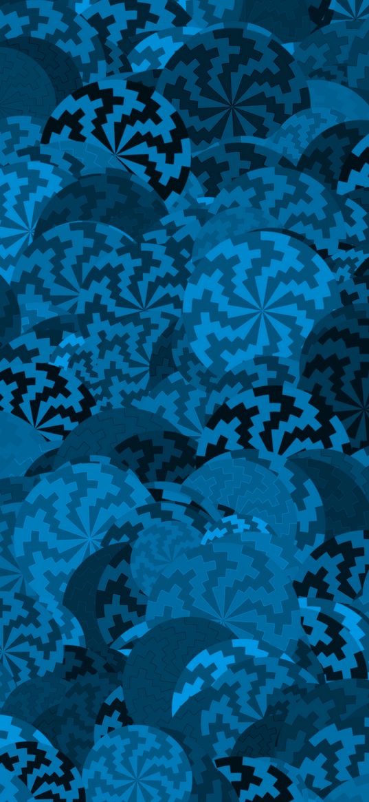 chips, circles, patterns, blue, black