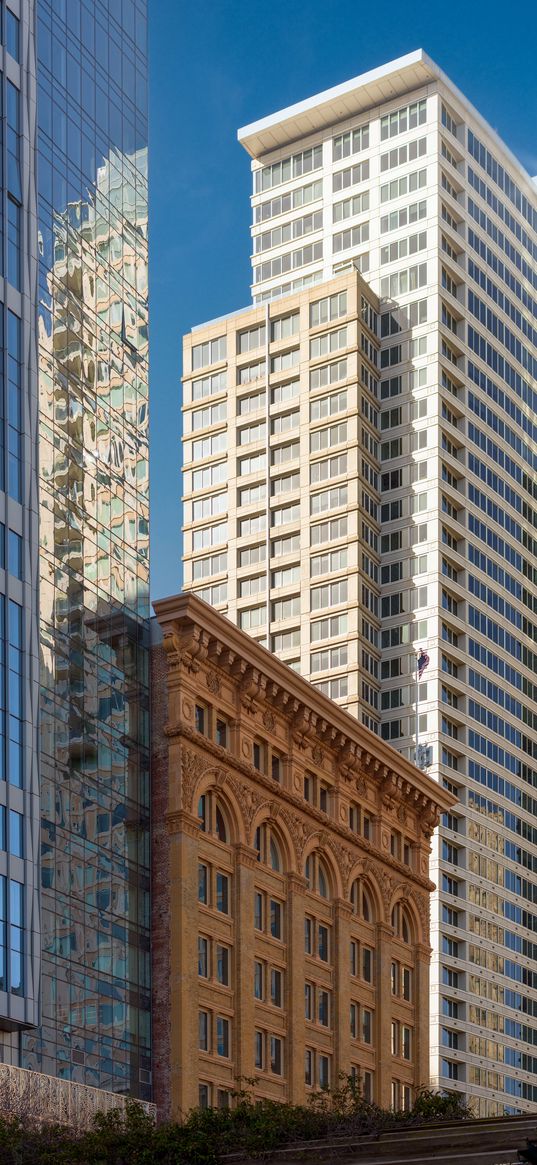 buildings, facades, architecture, windows, mirror