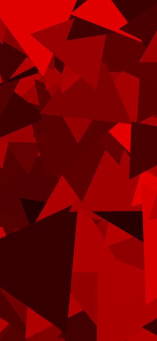 triangles, splinters, overlay, red background