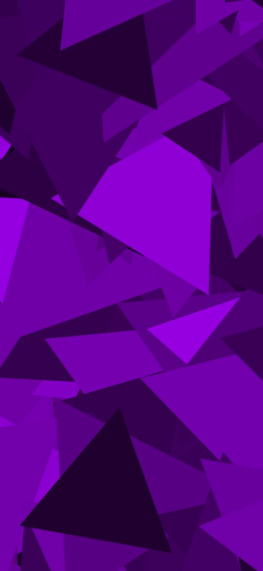 triangles, splinters, overlay, purple background