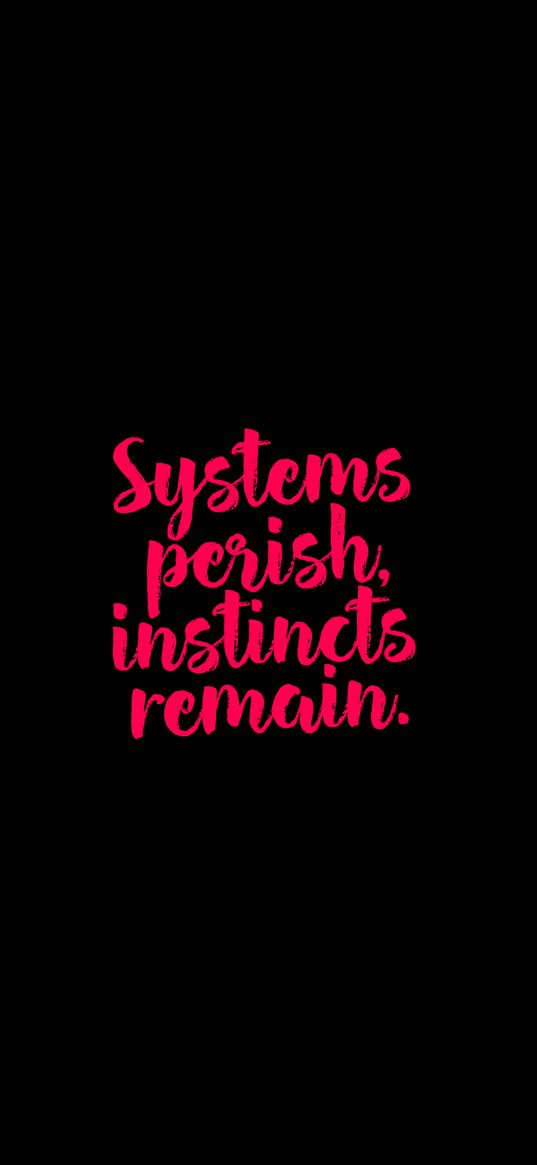 systems, instincts, inscription, words