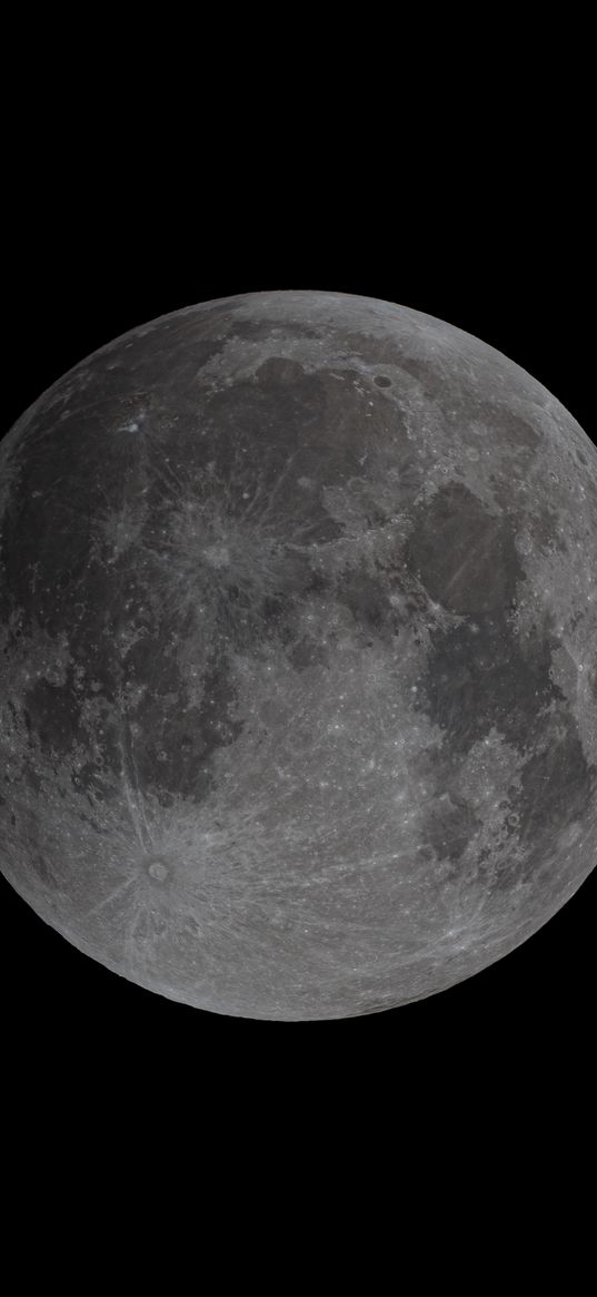 moon, planet, craters, dark, full moon