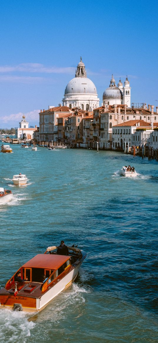 grand canal, venice italy, canal, boats, buildings