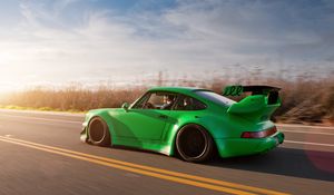 Preview wallpaper 911, porsche, road, racing tuning