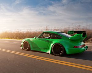 Preview wallpaper 911, porsche, road, racing tuning