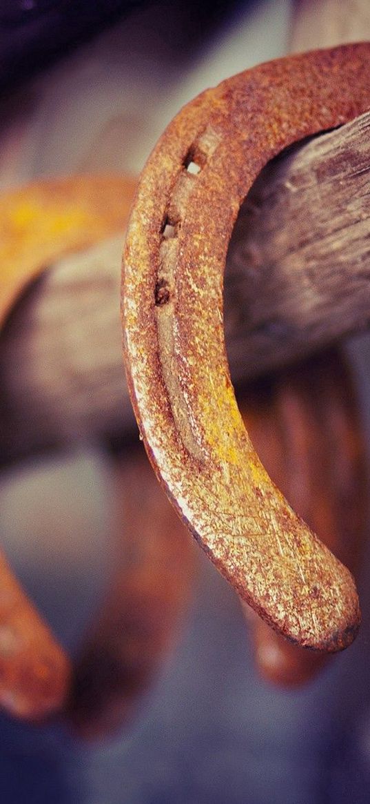 horseshoe, rust, background