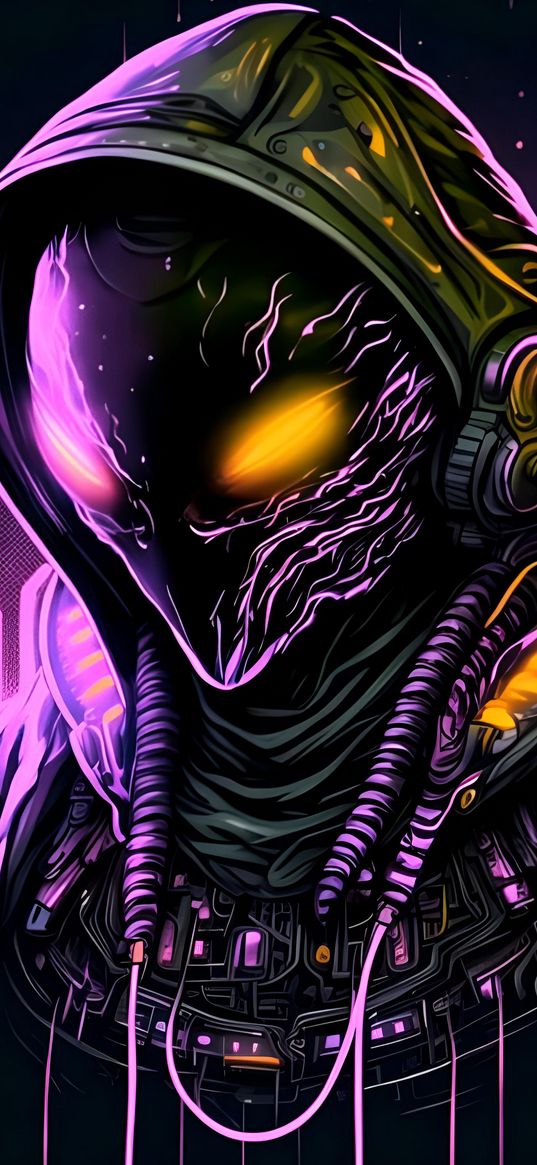 alien, spacesuit, space, purple, art