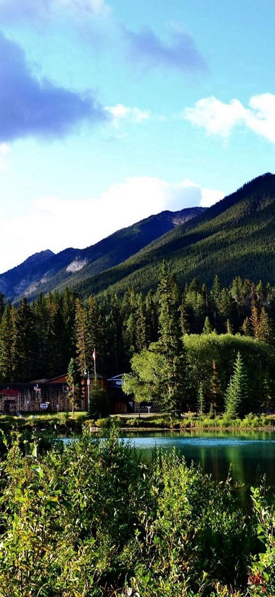 canada, banff national park, nature, river