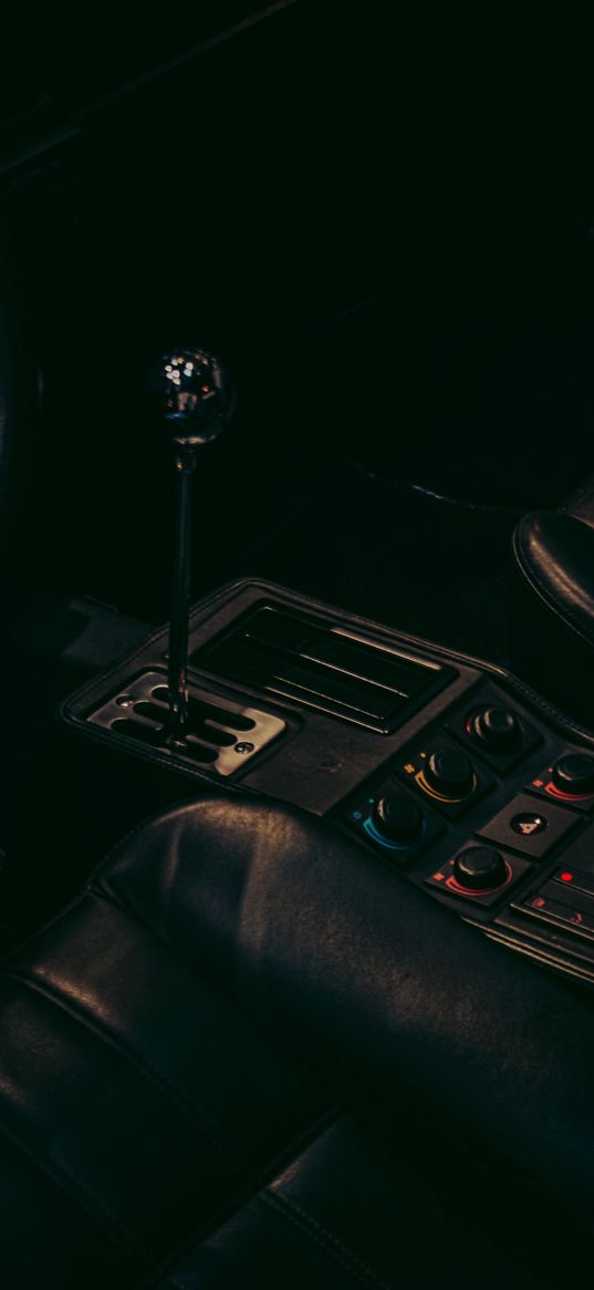 car, ferrari, vintage, gearbox, aesthetics, dark