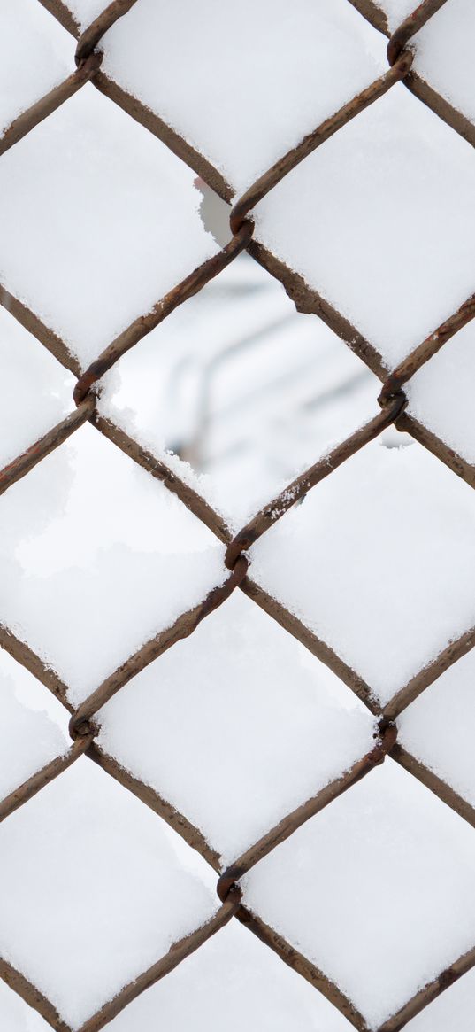 wire, weave, snow, macro, white