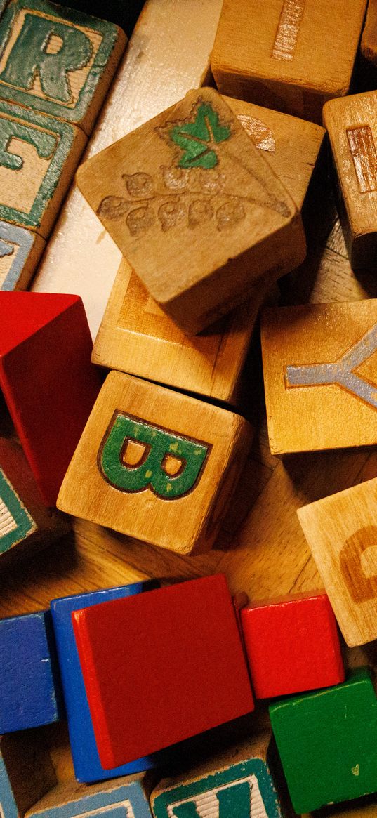 cubes, drawing, letter, wooden