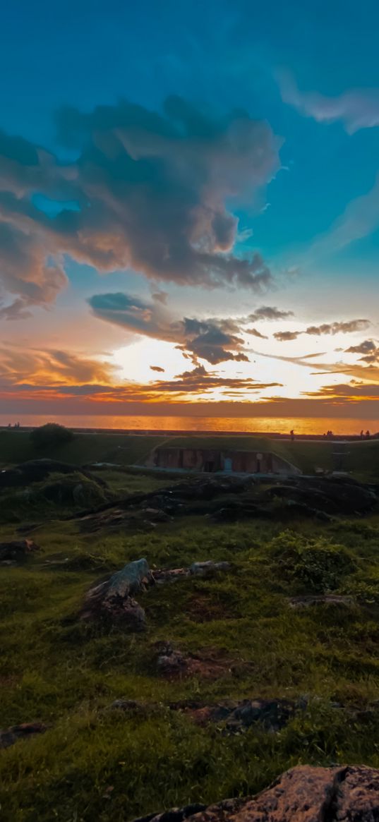 sri lanka, galle, sunset, nature