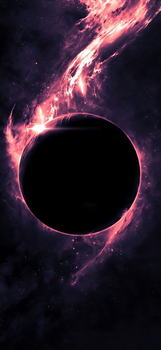 black hole, space, universe, purple