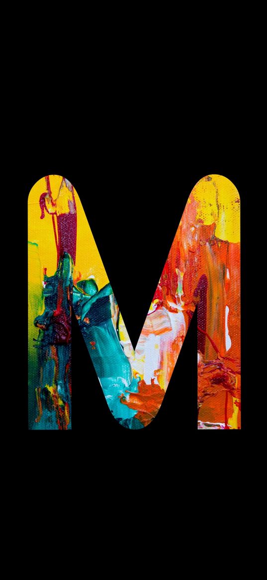 letter, m, new, art